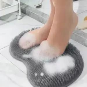 발브러시 풋브러시 발세척 매트 흡착판 그레이