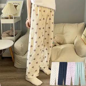 [로즈엘리]엠보 요루면 주름가공 잠옷 긴바지 홈웨어팬츠 4컬러 2026