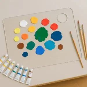 굿드로잉 투명 아크릴 팔레트 30x40cm 직사각 미술파렛트