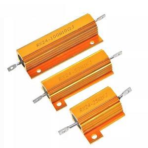 금알루미늄 쉘 저항기 RX24 100W 0.1 0.2 0.5, 1 2 3 4 5 6 8 10 12 20 50 500, 1K 4.7K Ω 옴 와트