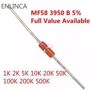 10 값 키트 * = 100pcs 열 저항기 NTC MF58 1K 2K 5K 1M 5% 3950B 옴 R 서미스터 센서