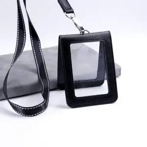 양면 카드 케이스 사원증 목걸이 명찰 출입증 교통카드 홀더