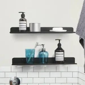 욕실 선반 거치대 스틸 물빠짐 수납 정리대 2컬러