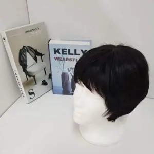 남자 남성 통가발 중장년 노인 자연스러운 내추럴 가발 짧은머리