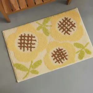 자카드 플라워 욕실매트 현관 발판 인테리어 러그 40x60 현관매트