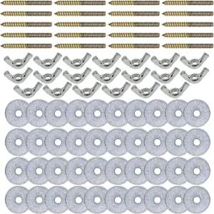 알라존 20 PCS 새장 액세서리 - 새 농어 플랫폼 놀이터 사료 공급기 육종 상자용 너트 및 나사