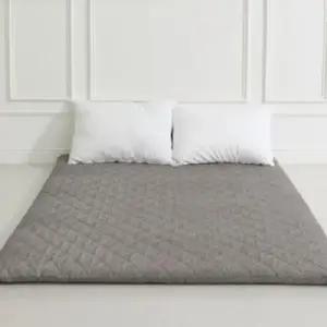 이불 J리빙 접이식 3단매트리스 민무늬 더블 그레이