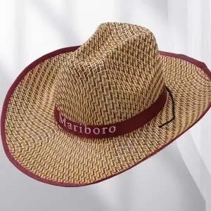 여름 패션용 남성 페도라 중절모 카우보이 비치 모자