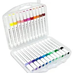 24색 카세트 캘리그라피 전문가용 마카펜 미술 수성 아트