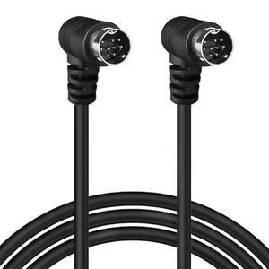 GLHONG 직각 S-비디오 미니 DIN 9핀 TV, 모니터, 프로젝터(3미터)용 남성 대 케이블, 오디오/비디오 90도 수신기, 이중,