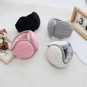 방한귀마개 로에드 겨울귀마개 방한 귀도리 꽈배기 니트귀마개