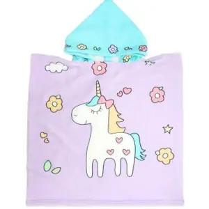 테온셀 핫트랙스 유아 비치 타올 아동 가운 타월 (유니콘Z)