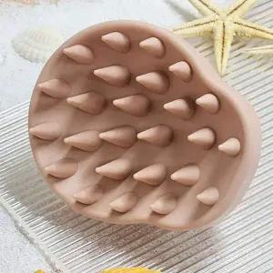 [셀러에이드]샴푸브러쉬 실리콘 부드러운 마사지 브러쉬 그립형