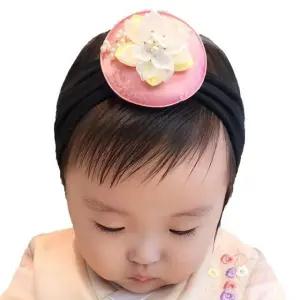 [아랑로랑] 꽃가람 한복 유아 아기헤어밴드