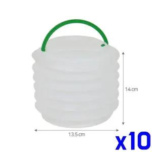 [셀러에이드]TBZ 미술용 자바라 물통 대 16x16x13cm x10개 미술물통