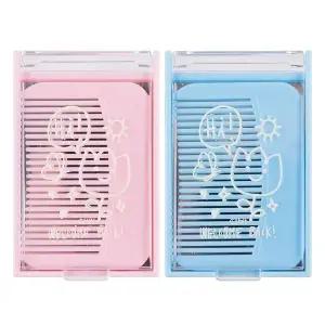 미니 사각 포켓 빗 거울 세트 랜덤 컬러 컴팩트 휴대용 포켓형