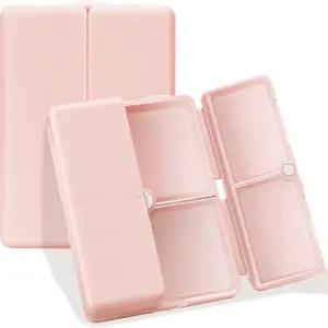 참고로 데일리 알약 정리함 7칸 휴대용 케이스 여행용 접이식 디자인 비타민 대구 간유 보충제 및 약물을