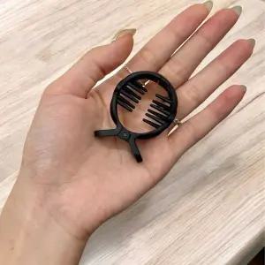 포니테일 올림머리 집게핀 블랙