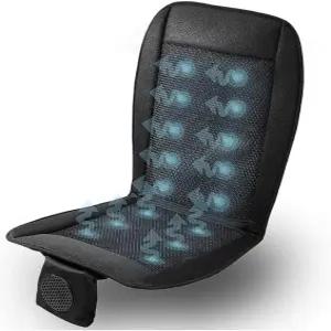 존테크 쿨링 카시트 쿠션 검은색 자동차 온도 조절 가능 편안한 커버 1팩