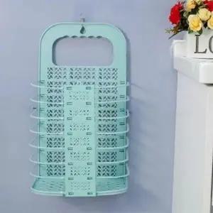 빨래바구니 벽걸이형 욕실 세탁물 수납 접이식 보관함