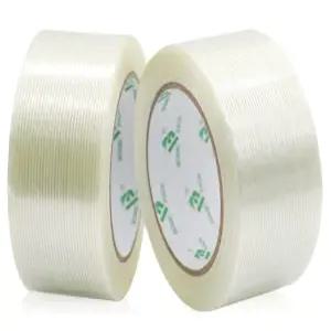 BOMEI 팩 모노 필라멘트 스트랩 테이프 2롤 2인치 x 35야드 550만 달러 헤비 듀티 투명 강화 유리