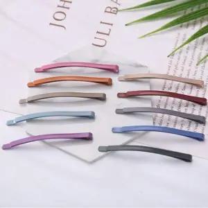 실핀 웨이브 넙적 앞머리핀 잔머리정리 에쉬 옆머리 유광코팅