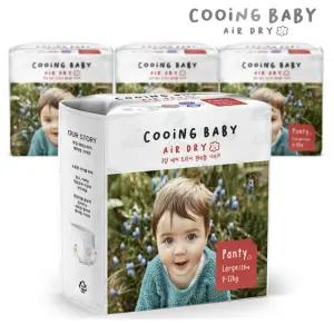 쿠잉 에어드라이 풀커버 팬티기저귀 대형 26매 x 4팩