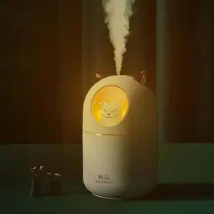 차량용가습 애완 7색무드등 필터1+5추가증정 2중회로 미니 냥냥이