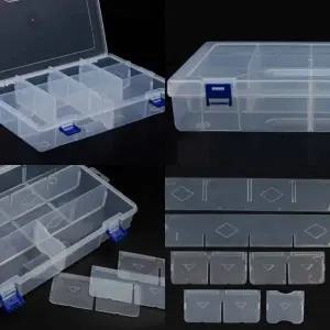 ( )10칸 수납케이스 대형 사무용품정리함 악세사리수납함 클립보관함