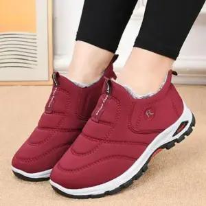 워킹화 여성 슬립온 디자인 겨울 털안감 따뜻 패션 패딩부츠