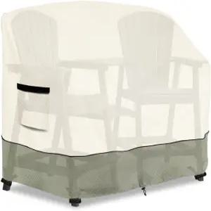 Osileyo Tall Adirondack 의자 세트 커버 및 연결 트레이 파티오 스툴 100 방수 헤비 듀티 톨 야외 테이블