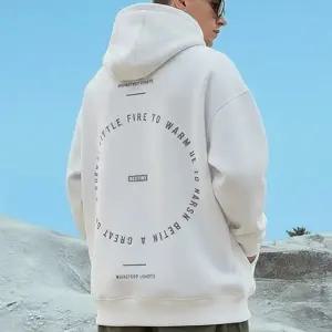 오버핏 기모 남성 3컬러 서클 레터링 후드티 IS-TS71