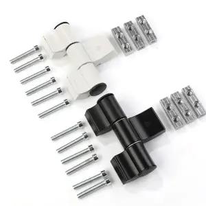 호환  1pcs 3 섹션 45 도어 힌지 깨진 다리 알루미늄 부하 용량 130 kg 힌지 도어 주방 침실 욕실 견고한