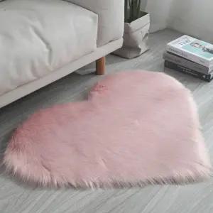 하트 패턴 거실 발매트 인테리어 카페트 러그 장모 긴털 침실 다용도 복유럽 발판 장식