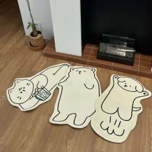큐티애니멀발매트 미니러그 고양이 강아지 곰돌이 털 고양이러그 곰돌이러그 강아지러그 발매트