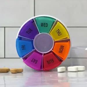 여행용 주간 플랜 약 통