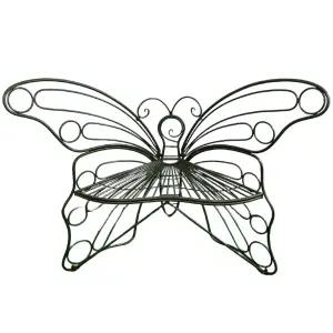 공원벤치 조형 야외 철제 나비 의자 스테인레스