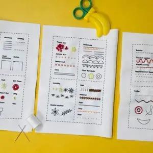 프랑스자수 스티치 북 A