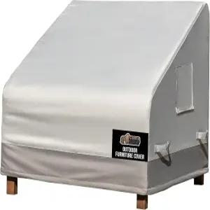 고릴라 그립 방수 중형 야외 파티오 의자 커버 30인치 헤비 듀티 600D 가구 세트 쿠션 건조 유지 햇빛 눈