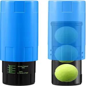 소울첸 테니스 공 가압기 - 저장 용기에 14psi 압력 하에서 3개를 보관할 수 있으며 바운스 유지 경량 및
