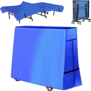 야외 탁구 테이블 커버 600D 방수 자외선 차단 실내 및 실외 유니버설 접이식 평평한 9x5 FT 테니스에 적합