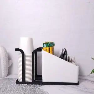 ( )블랙 스틱 디스펜서 정리함 수납 보관함 티 티백 커피 홈카페 모두팜