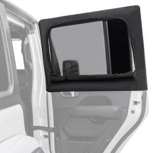조이투투스 리어 랭글러 사이드 윈도우 선쉐이드 캠핑 곤충 스크린 2007-2026 JK JL 4도어 글래디에이터 JT, 개인정보 보호 블랙아웃을 위한 자동차 창문 커버 2개