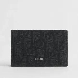 MUST IT_디올 오블리크 자카드 비즈니스 카드지갑 블랙 2ESCH178YSE H03E