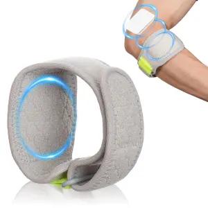 유랄립스틱 테니스 팔꿈치 보호대 팔뚝 힘줄 를 위한 압박 패드가 있는 조절 가능한 스트랩 건염 골퍼 역도