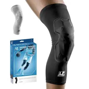 LP 서포트 IM710 쉴드 패딩 다리 압박 슬리브 농구 배구 러닝 헬스장 운동을 위한 인체공학적 무릎 패드