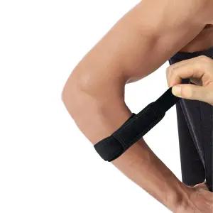 Lxnderment 팔뚝 브레이스 압박 스트랩 건염에 대한 팔꿈치 및 남녀 테니스 블랙
