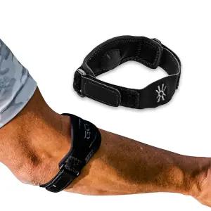 GO 슬리브 힘줄염용 아큐 압력 테니스 엘보우 스트랩과 남녀 지압 골퍼 팔뚝 브레이스