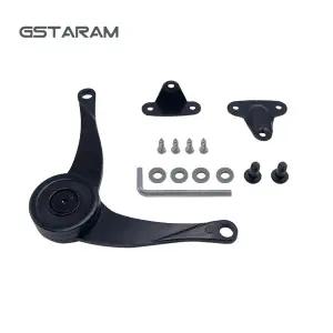 호환  GSTARAM 유압 무작위로 경첩 중지 주방 캐비닛 도어 조정 폴란드어 경첩 가구 리프트 업 플랩 스테이