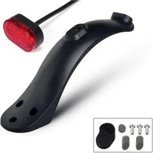 Yunggeln 전기 스쿠터 펜더 리어 머드가드 Xiaomi 1S M365 Pro 및 테일라이트 교체 부품 액세서리와 호환됨